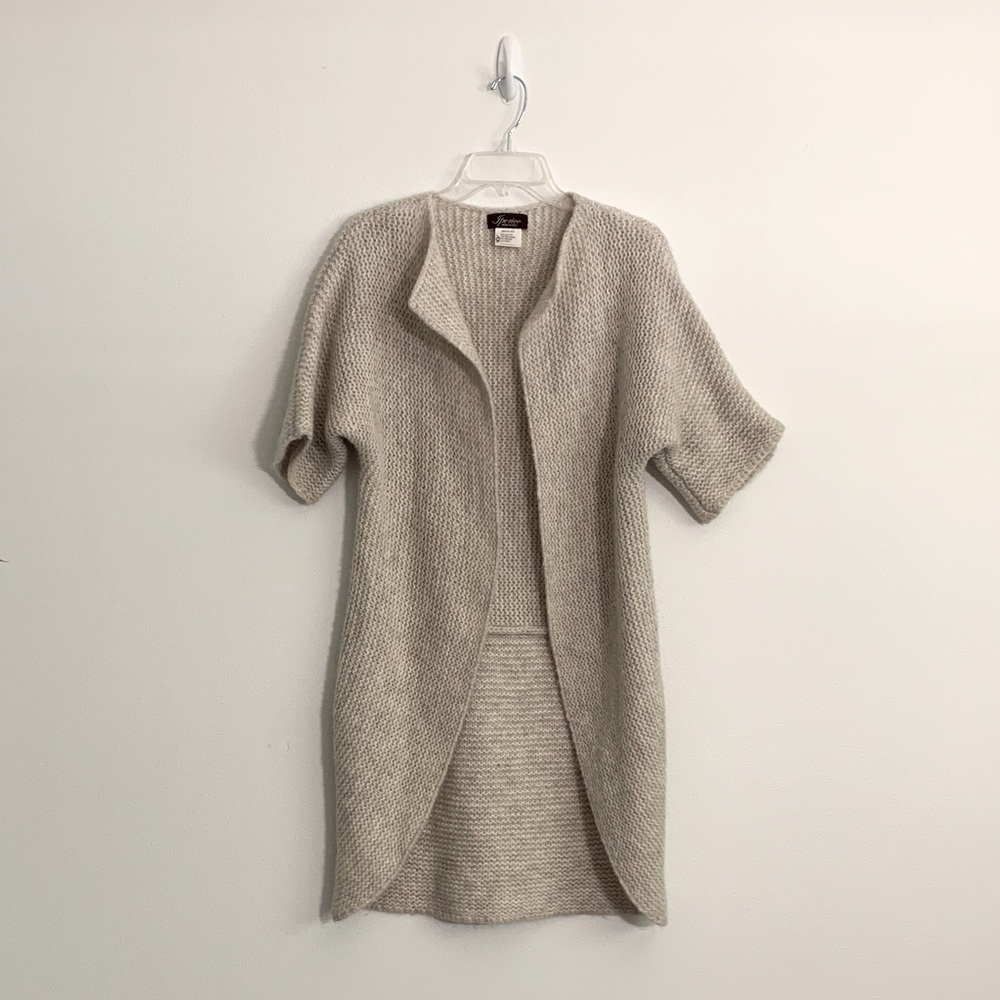 IBERICO Mohair/Wool Oatmeal Open-Front Cardigan Women’s One size